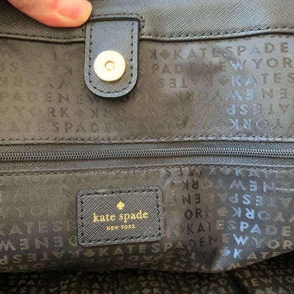 Gently Worn Beautiful Authentic Kate Spade New York Laurel Way Ari Tote in Black - Picture 12 of 15